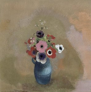 Bukett med anemoner (pastell)